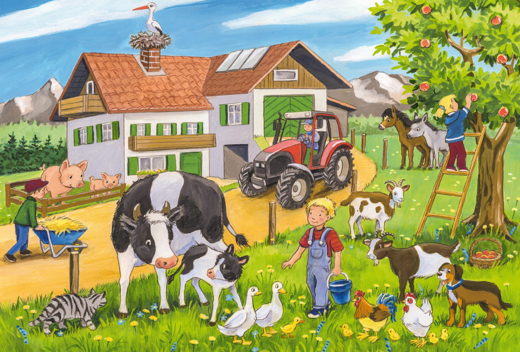 A farmon, 3x24 db (56216) Auf dem Bauernhof / On the farm, 3x24 db – alternatív kép 1
