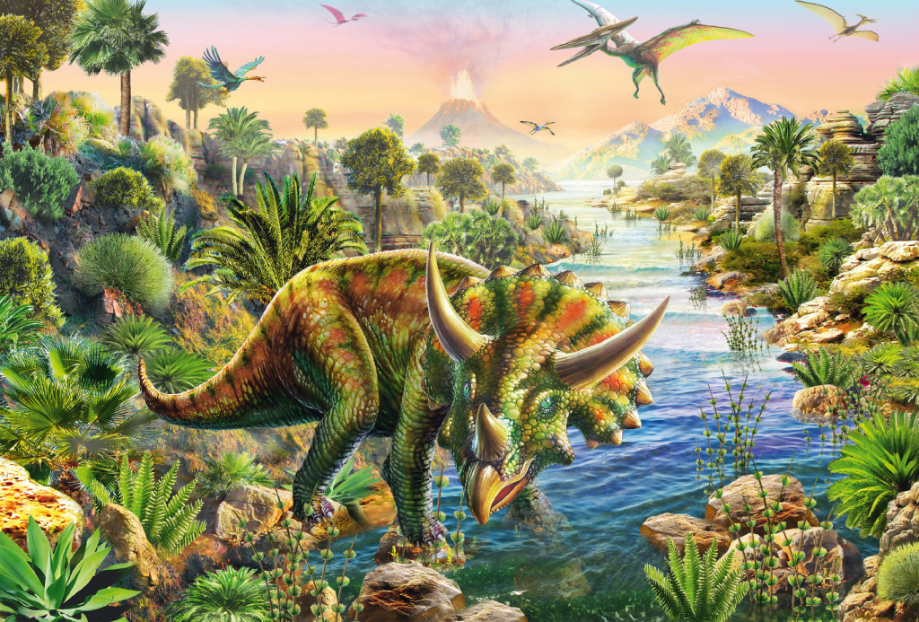 Dinoszaurusz kalandok, 3x48 db (56202) Abenteuer mit den Dinosauriern / Dinosaur Adventures – alternatív kép 1