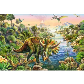   Dinoszaurusz kalandok, 3x48 db (56202) Abenteuer mit den Dinosauriern / Dinosaur Adventures