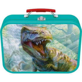   Dinoszauruszok 2x60, 2x100 db, Puzzle Box - Fém kofferben (56495) Dinos, Puzzle-Box / Dinosaurs, Puzzle Box, 2x60, 2x100 db