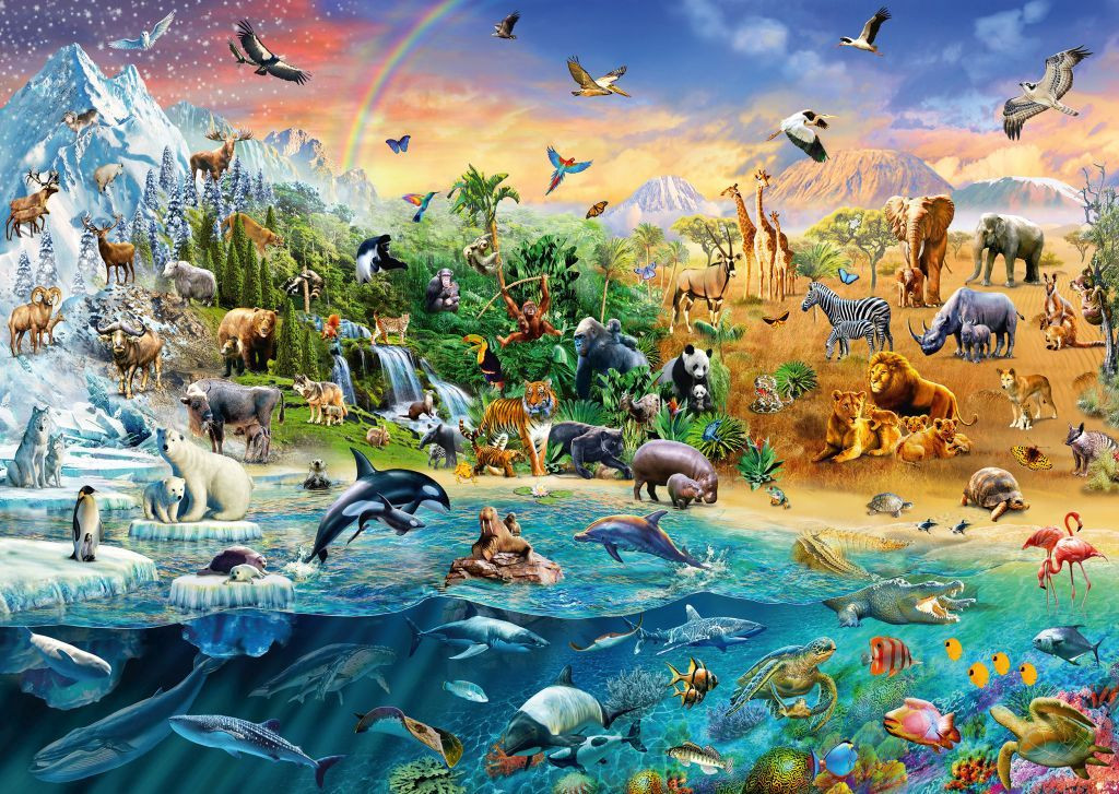 Die Welt der Tiere, 1000 db (58324) Animal Kingdom, 1000 pcs – alternatív kép 1