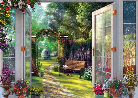 View of the Enchanted Garden, 1000 db (59592) Blick in den verwunschenen Garten – alternatív kép 2