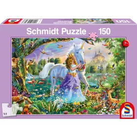 Princess, unicorn and castle, 150 db (56307) 