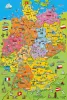 Cartoon map of Germany, 200 db (56312) Deutschlandkarte mit Bildern