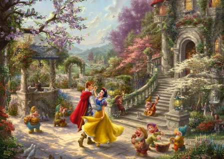 Disney, Schneewittchen - Tanz mit dem Prinzen, 1000 db (59625)  – alternatív kép 1
