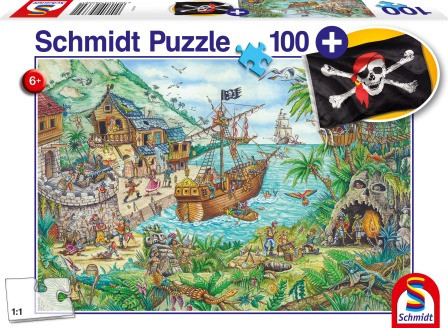 Kalóz öböl, 100 db (56330) In der Piratenbucht  / Pirate cove (pirate flag) – fő nézet