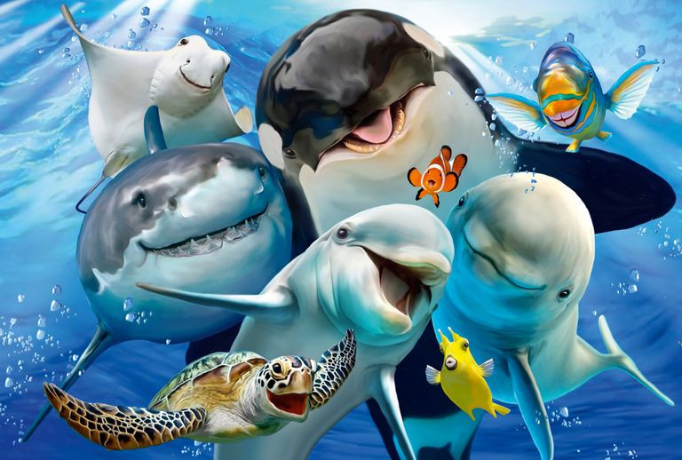 Underwater friends, 200 pcs (56360) Unterwasser-Freunde – alternatív kép 1