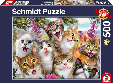 Macska szelfi, 500 db (58391) Katzen-Selfie  Cat Selfie – fő nézet