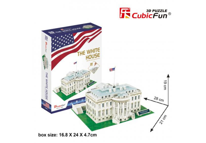 3D puzzle kicsi The White House (2542) - 64 db  – fő nézet
