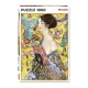 Klimt-Dame mit Fächer (1000 db) (552748) Klimt - Hölgy legyezővel, 3–5 év, Többszínű