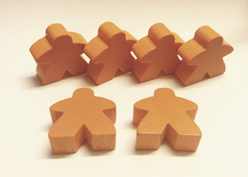 Carcassonne Big-Meeple set narancssárga  – fő nézet