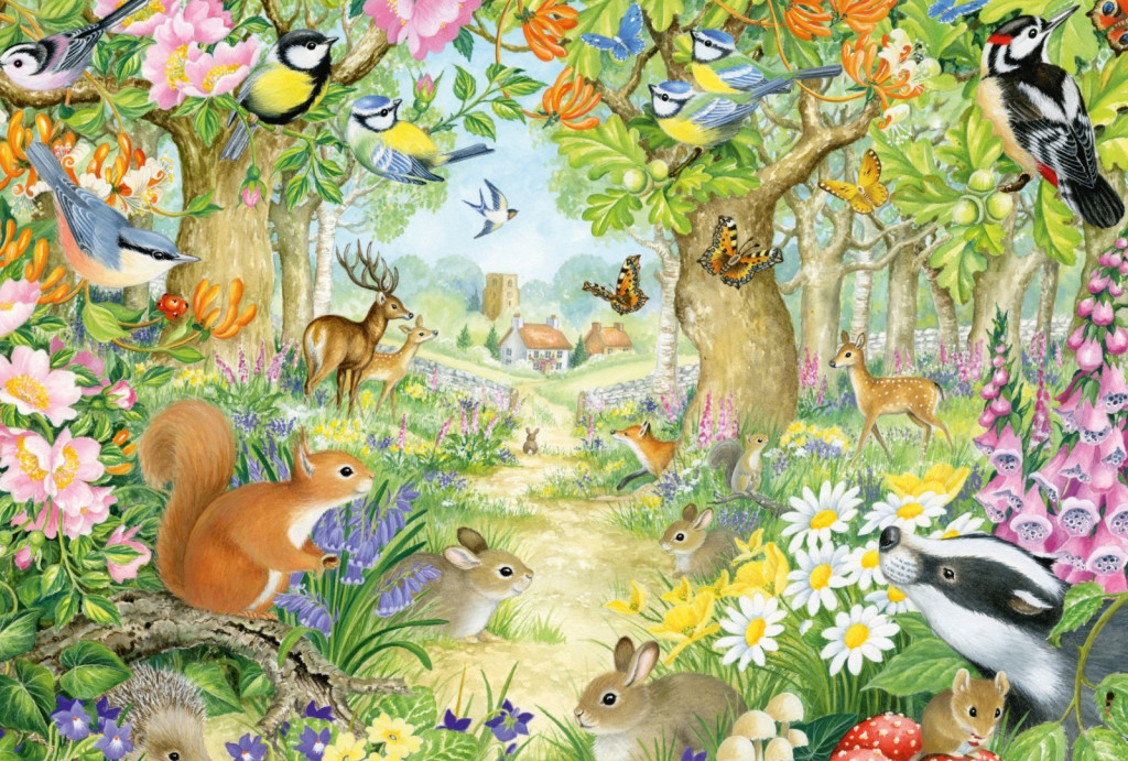 Animals in the forest, 100 db (56370) Tiere im Wald – alternatív kép 1