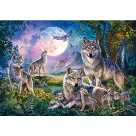 Wolves, 1500 db (58954) Wolfsfamilie