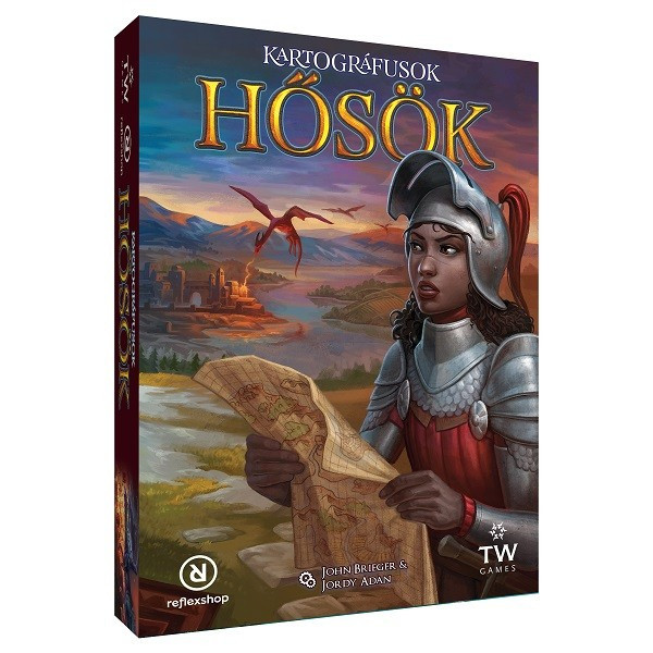 Kartográfusok- Hősök társasjáték  – fő nézet