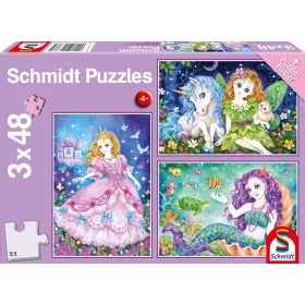   Princess, fairy and mermaid, 3x48db (56376) Prinzessin,  Fee & Meerjungfrau