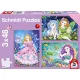 Princess, fairy and mermaid, 3x48db (56376) Prinzessin,  Fee & Meerjungfrau