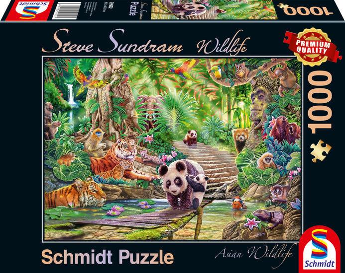 Asian Wildlife, 1000 db (59962) Asiatische Tierwelt – fő nézet