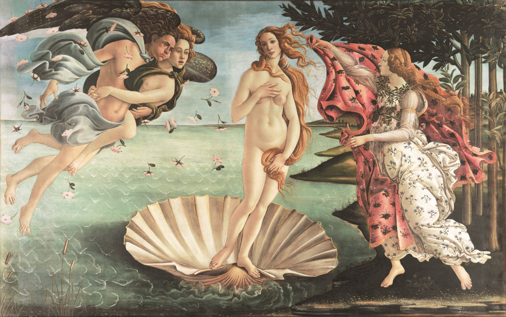 Botticelli - Vénusz születése, 1000 db (542145)  – alternatív kép 1