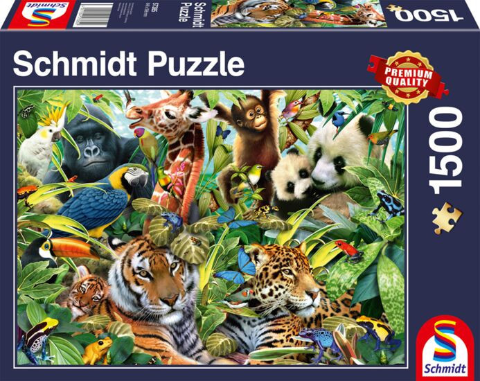 Colorful animal kingdom 1000 db (57385) Kunterbunte Tierwelt (57385) – fő nézet