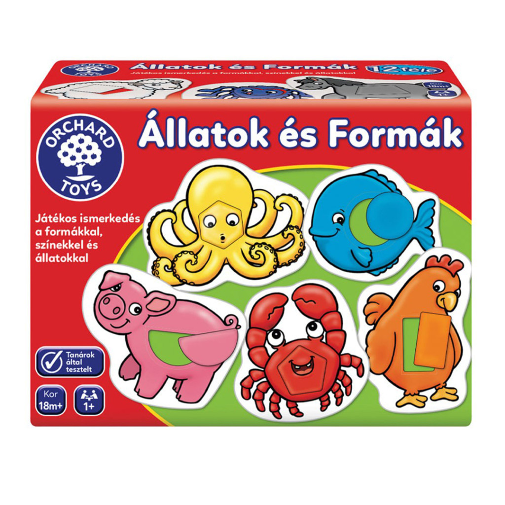 ORCHARD TOYS, ÁLLATOK ÉS FORMÁK  – fő nézet