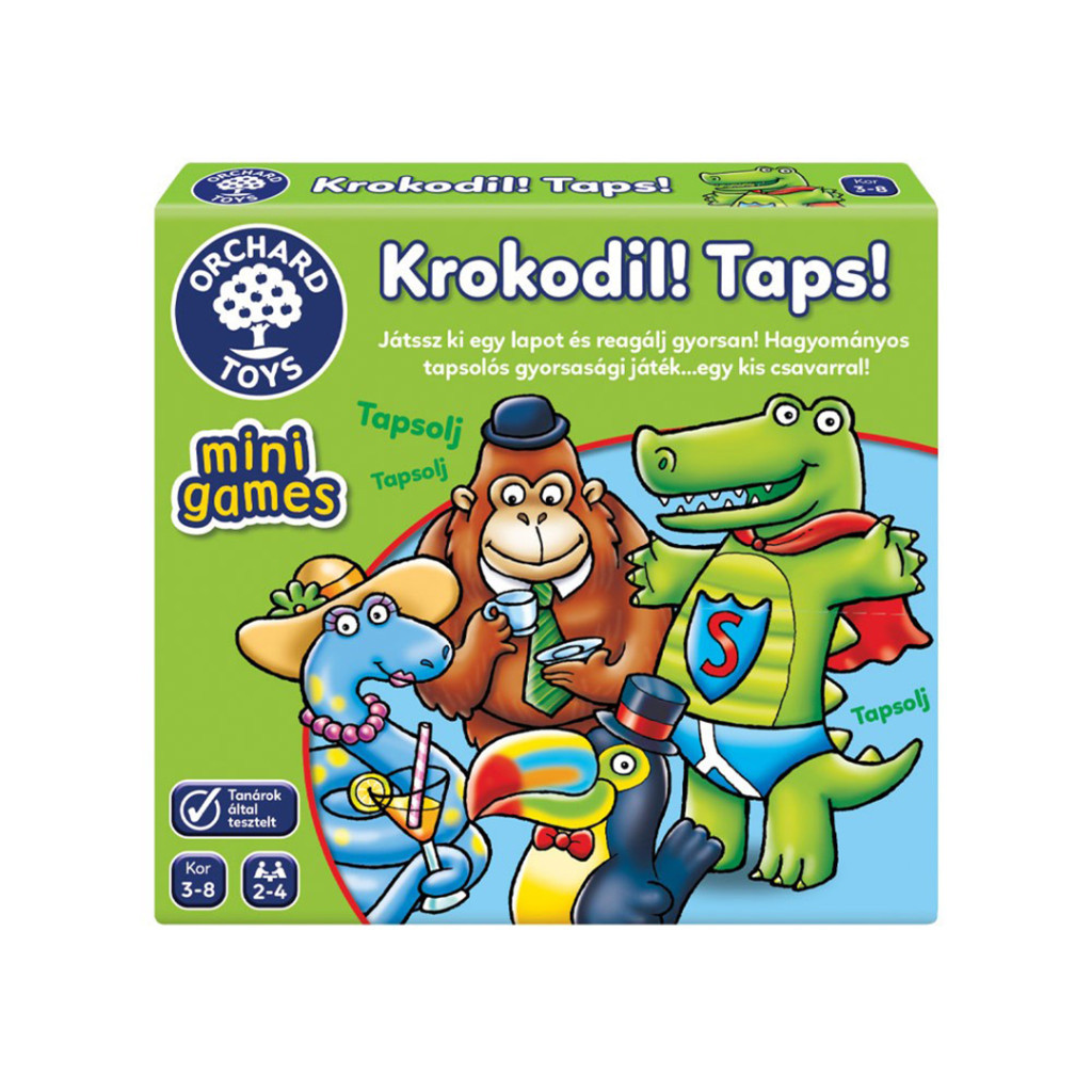 ORCHARD TOYS, MINI JÁTÉK, KROKODIL! TAPS!  – fő nézet