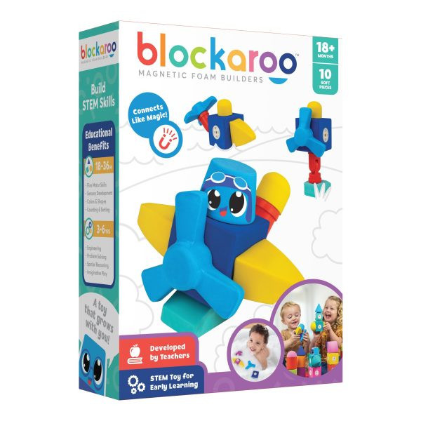 Blockaroo Magnetic Foam Blocks - Small - Plane(10pcs)  – fő nézet