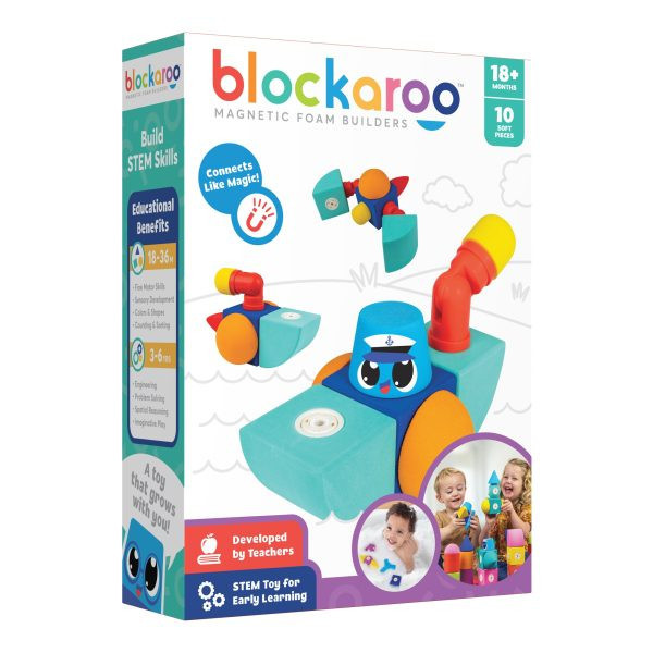 Blockaroo Magnetic Foam Blocks - Small - Tug Boat (10pcs)  – fő nézet