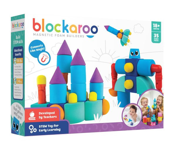 Blockaroo Magnetic Foam Blocks - Large - Castle (35pcs)  – fő nézet