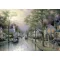 Schmidt Hometown Morning, Thomas Kinkade, 1000 db (58441) Morgen in der kleinen Stadt, 3–5 év, Többszínű