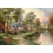 Schmidt Hometown Lake, Thomas Kinkade, 1500 db (57452) Am See, 3–5 év, Többszínű