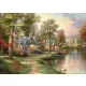 Hometown Lake, Thomas Kinkade, 1500 db (57452) Am See