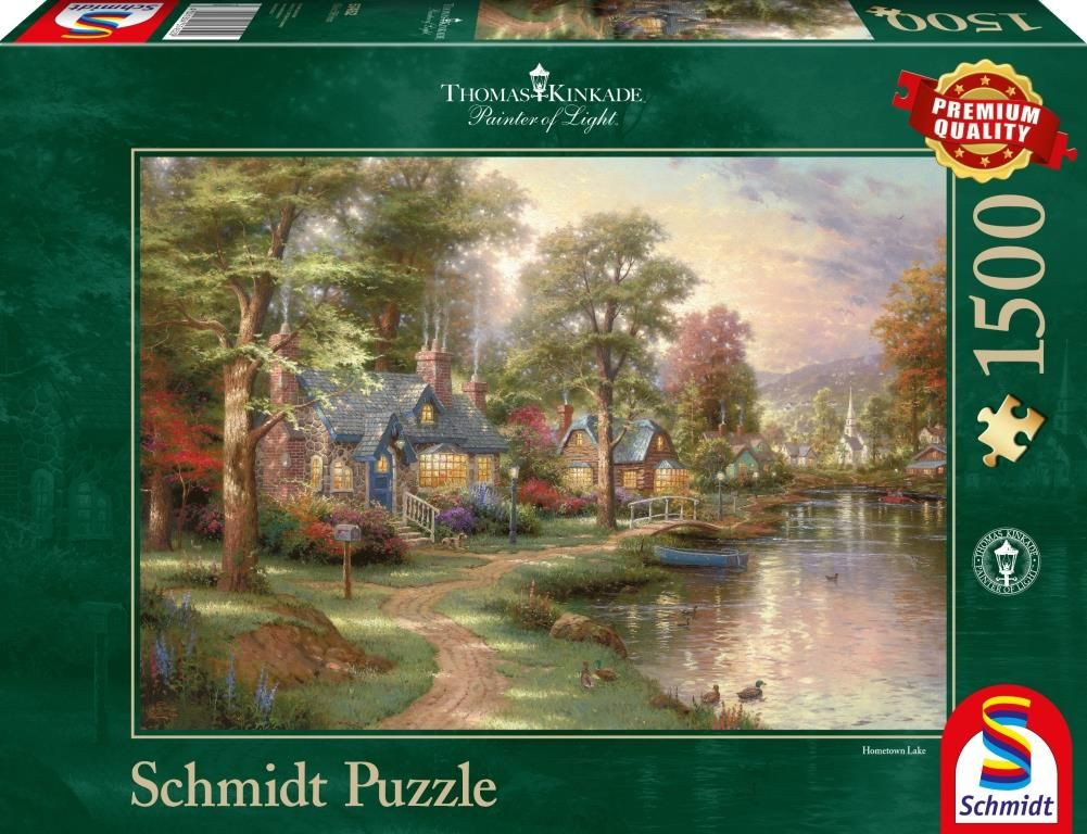 Hometown Lake, Thomas Kinkade, 1500 db (57452) Am See – alternatív kép 1