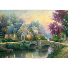   Lamplight Manor, Thomas Kinkade, 3000 db (57463) Abendstimmung