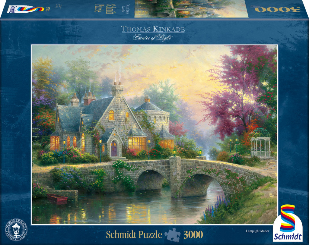 Lamplight Manor, Thomas Kinkade, 3000 db (57463) Abendstimmung – alternatív kép 1