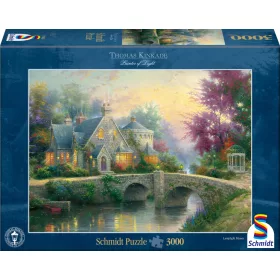   Lamplight Manor, Thomas Kinkade, 3000 db (57463) Abendstimmung