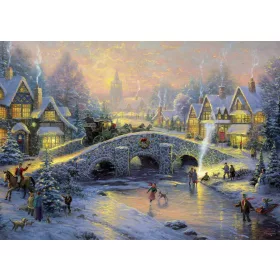   Spirit of Christmas, Thomas Kinkade, 1000 db (58450) Winterliches Dorf