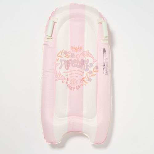 Sunnylife gyerek felfújható szörfdeszka - Dolphin Surf Co Pink Stripe – fő nézet