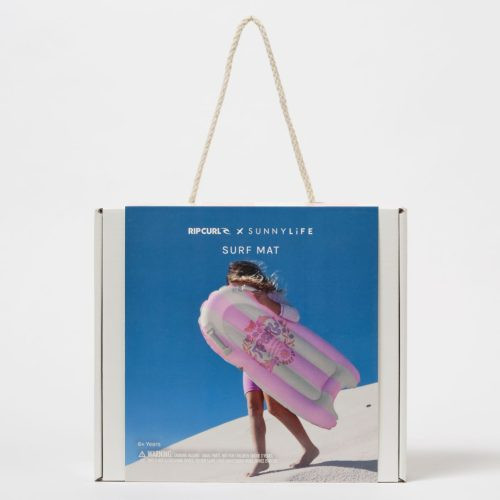 Sunnylife gyerek felfújható szörfdeszka - Dolphin Surf Co Pink Stripe – alternatív kép 1