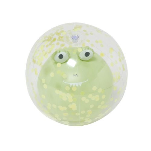 Sunnylife 3D felfújható strandlabda - Cookie the Croc Light Khaki – fő nézet