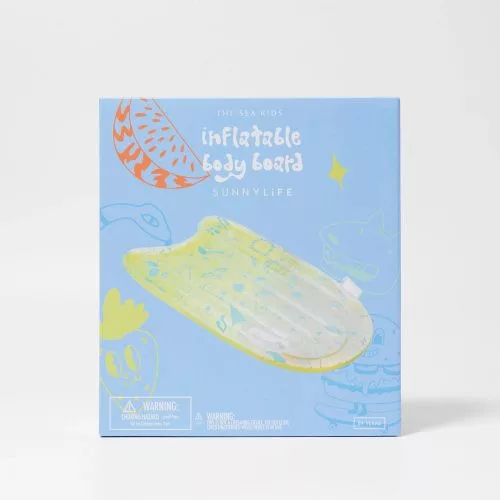 Sunnylife felfújható szörfdeszka - The Sea Kids Blue-Lime