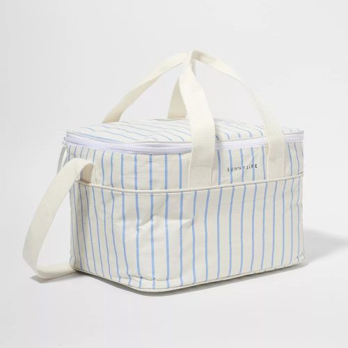 Sunnylife hűtőtáska - Weekend Mid Blue-Cream – fő nézet