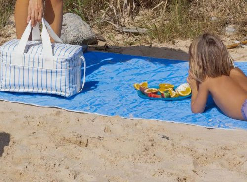 Sunnylife hűtőtáska - Weekend Mid Blue-Cream – alternatív kép 3