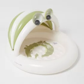   Sunnylife felfújható baba pancsoló kupolával - Cookie the Croc Khaki