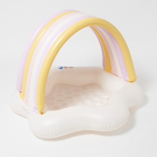 Sunnylife felfújható baba pancsoló árnyékolóval - Princess Swan – fő nézet
