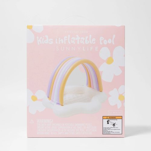 Sunnylife felfújható baba pancsoló árnyékolóval - Princess Swan – alternatív kép 4
