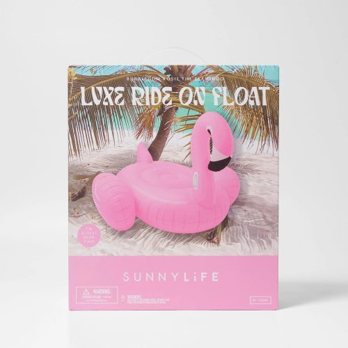 Sunnylife Luxe Ride-On matrac - Rosie the Flamingo Bubblegum Pink – alternatív kép 4