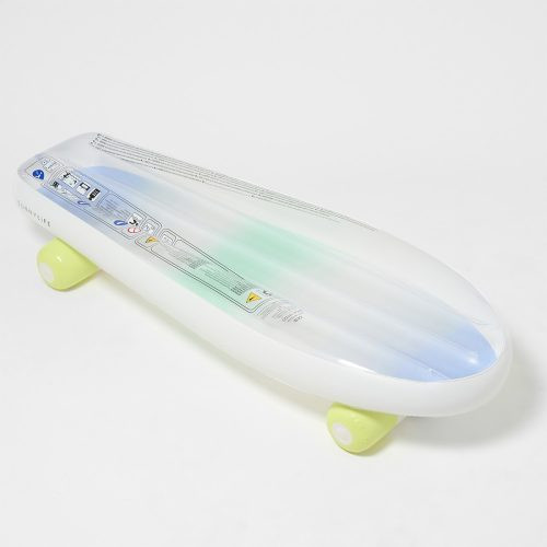 Sunnylife felfújható matrac - The Sea Kids Skateboard Blue-Lime – fő nézet