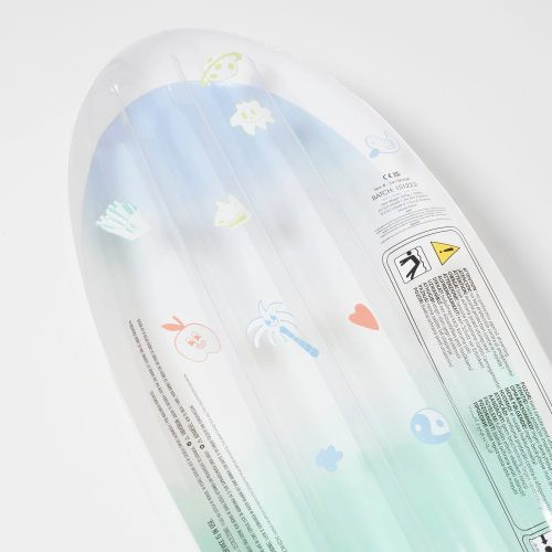 Sunnylife felfújható matrac - The Sea Kids Skateboard Blue-Lime – alternatív kép 3