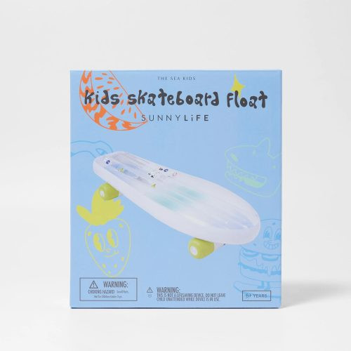 Sunnylife felfújható matrac - The Sea Kids Skateboard Blue-Lime – alternatív kép 4