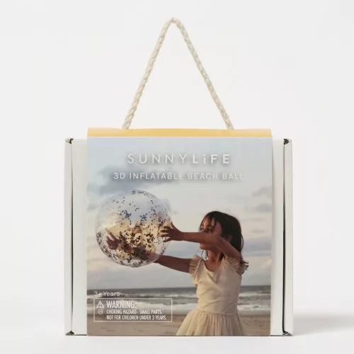 Sunnylife 3D felfújható strandlabda - Cotton Candy Glitter